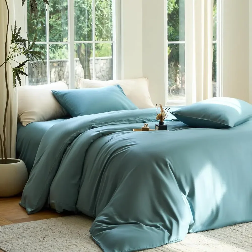 NWT DOZ by Sijo Duvet Cover Teal Blue , Twin/Twin XL